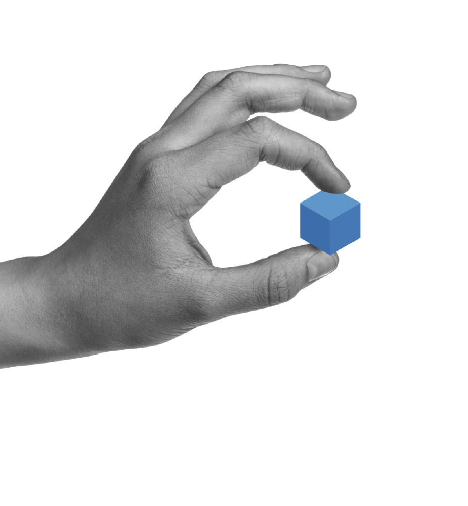 Left Hand with Cube