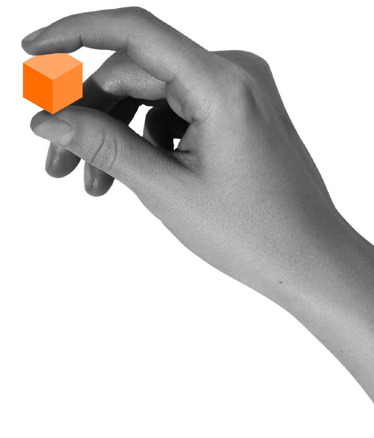 Right Hand with Cube